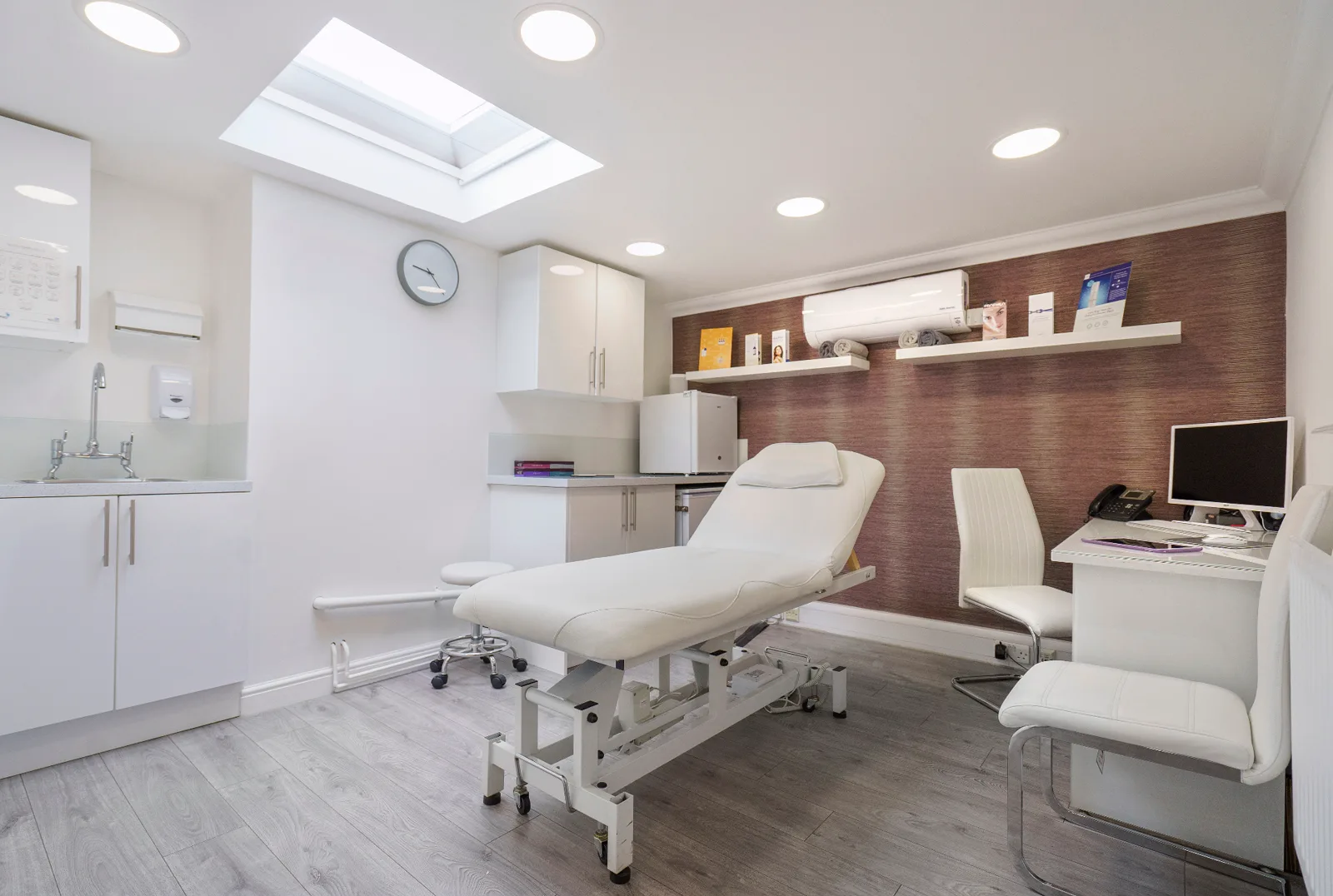 Epsom clinic interior — warm, natural light